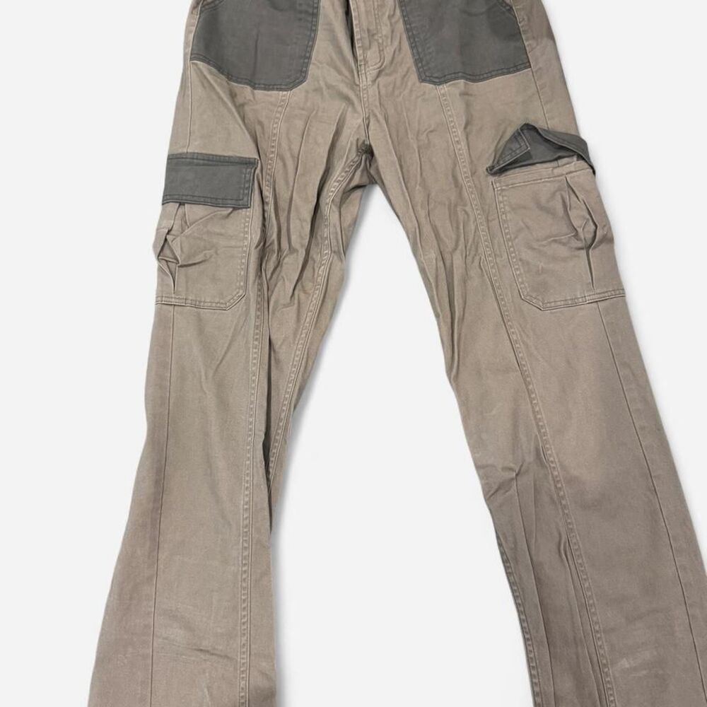 Anna Women's Grey and Brown Trousers